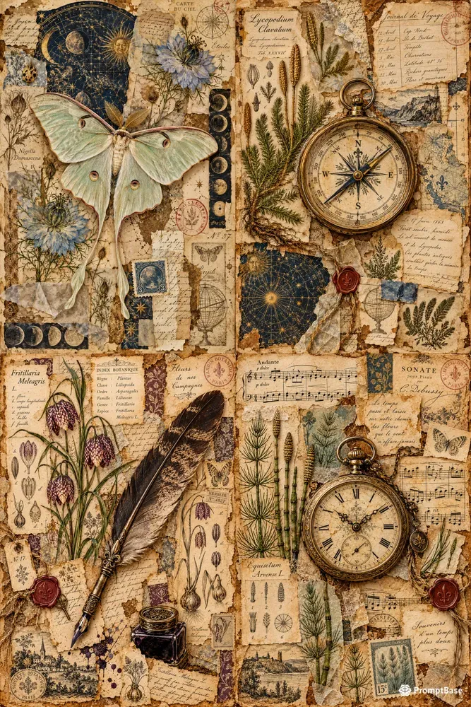 Vintage Junk Journal Printable Pages