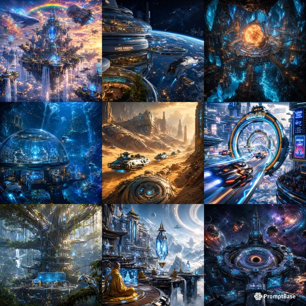 Futuristic Scifi Masterpieces