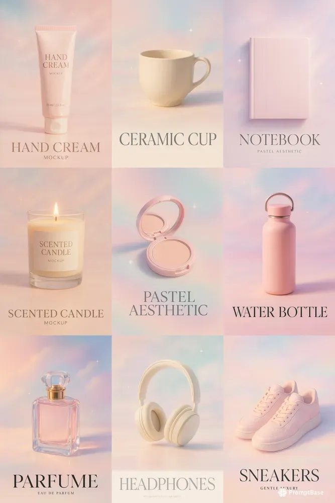 Pastel Dream Product Posters Series
