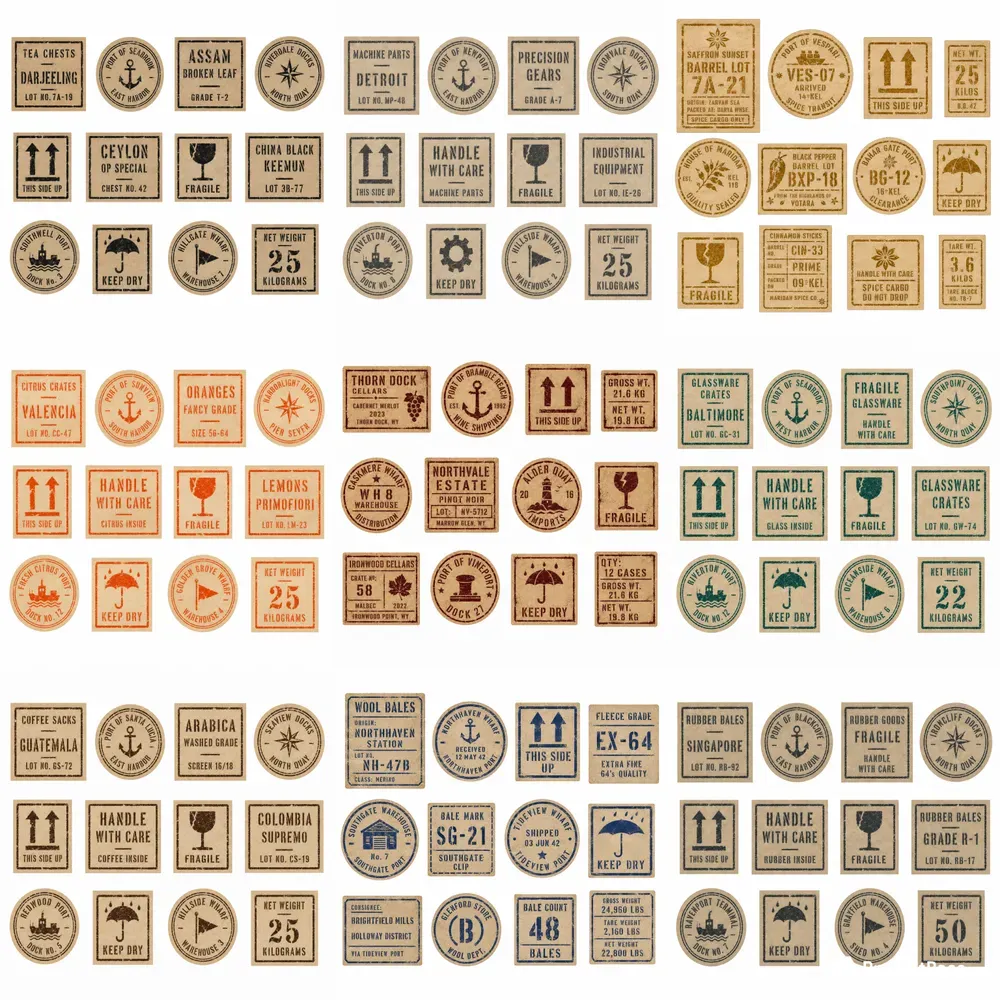 Shipping Stencil Label Sheets