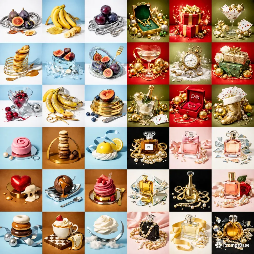 Luxury Grid Stilllife Posters