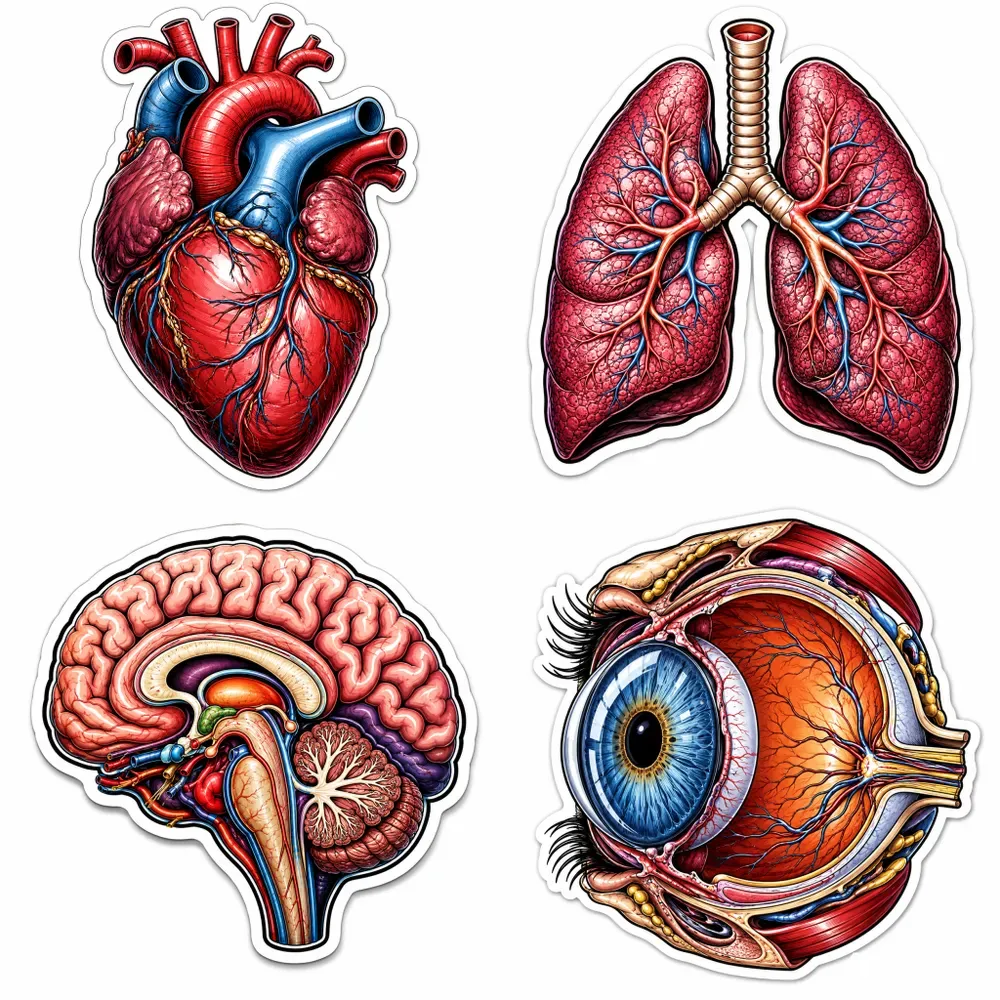 Anatomical Organ Stickers