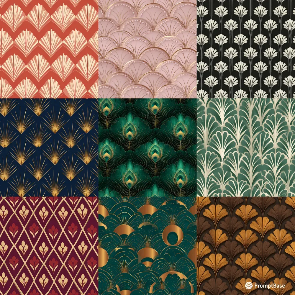 Art Deco Seamless Pattern Collections