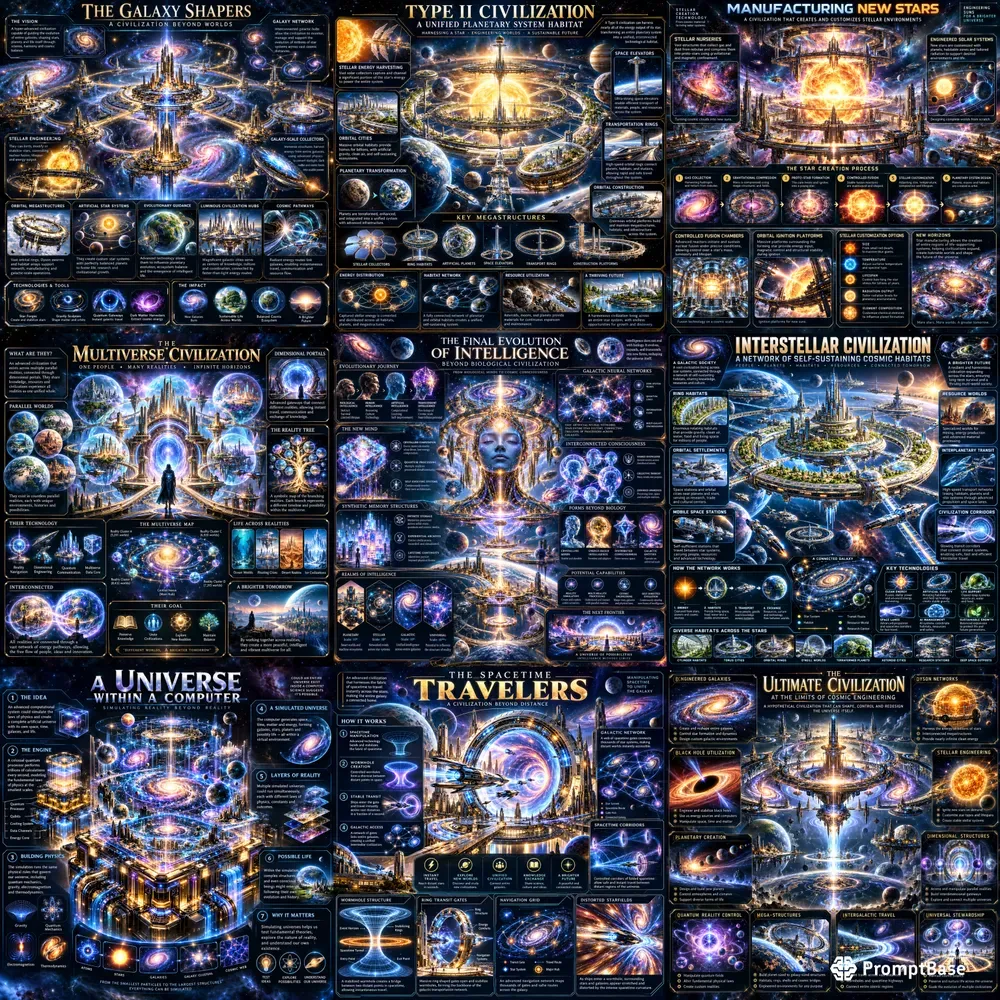 Cosmic Civilization Infographics