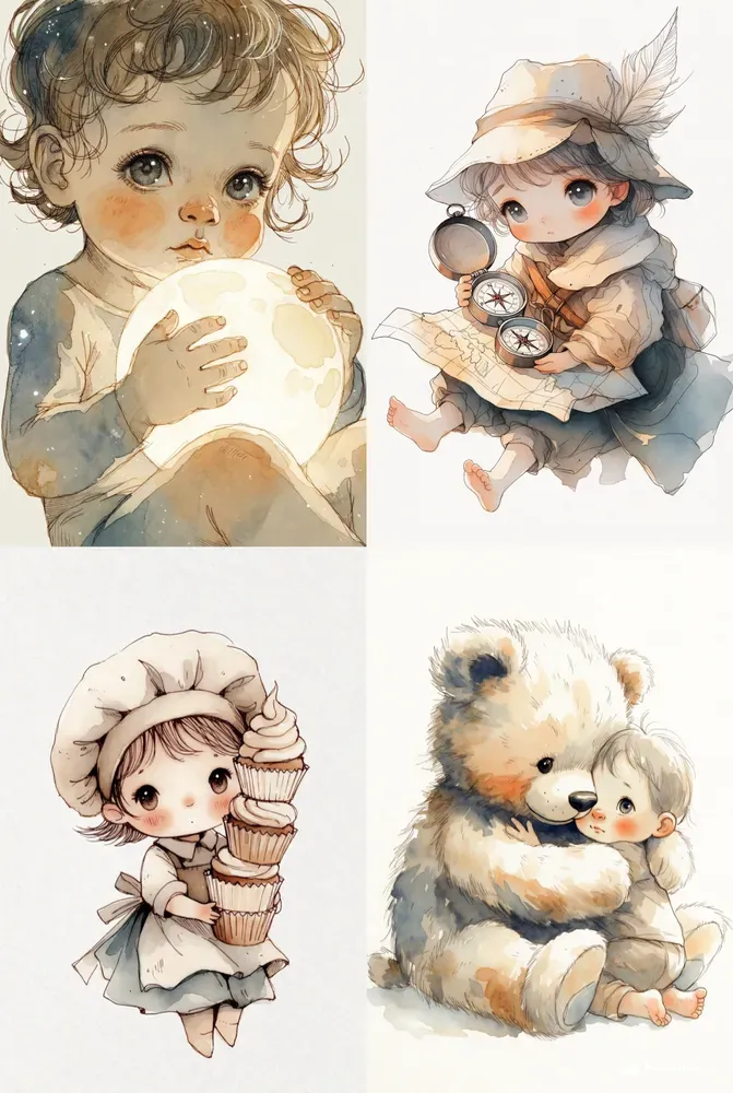 Whimsical Vintage Characters