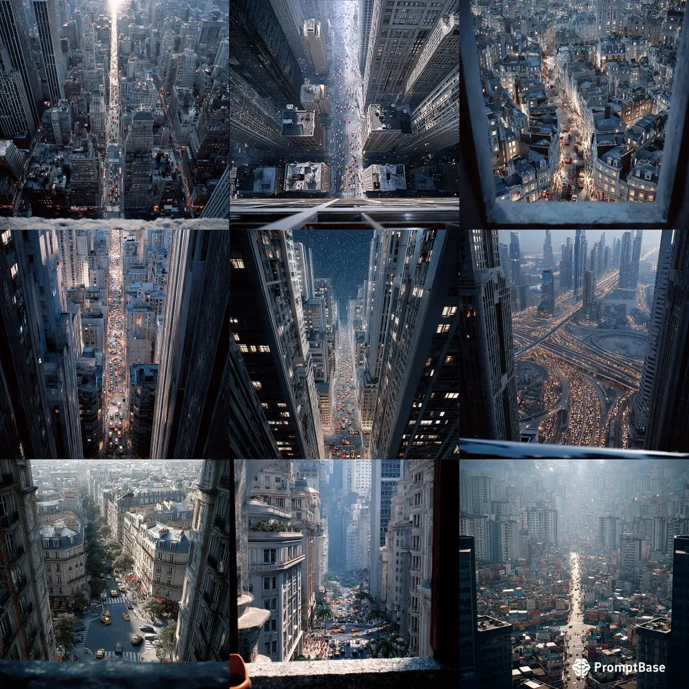 Highangle Aerial City Views