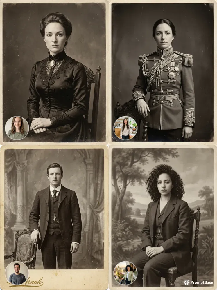 1800s Ancestor Portraits From Photos