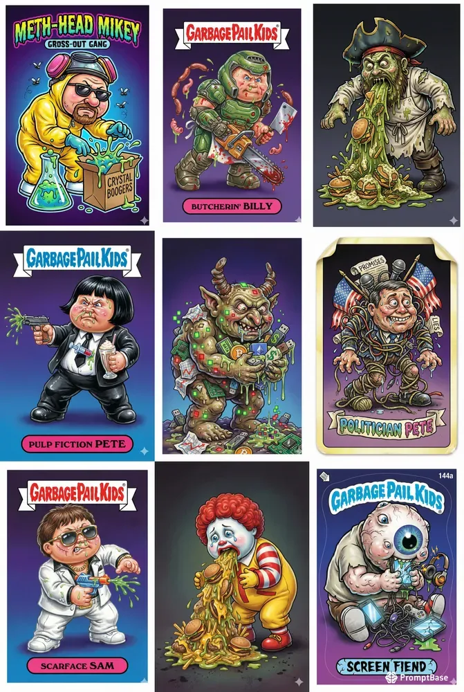Grotesque Garbage Pail Kids