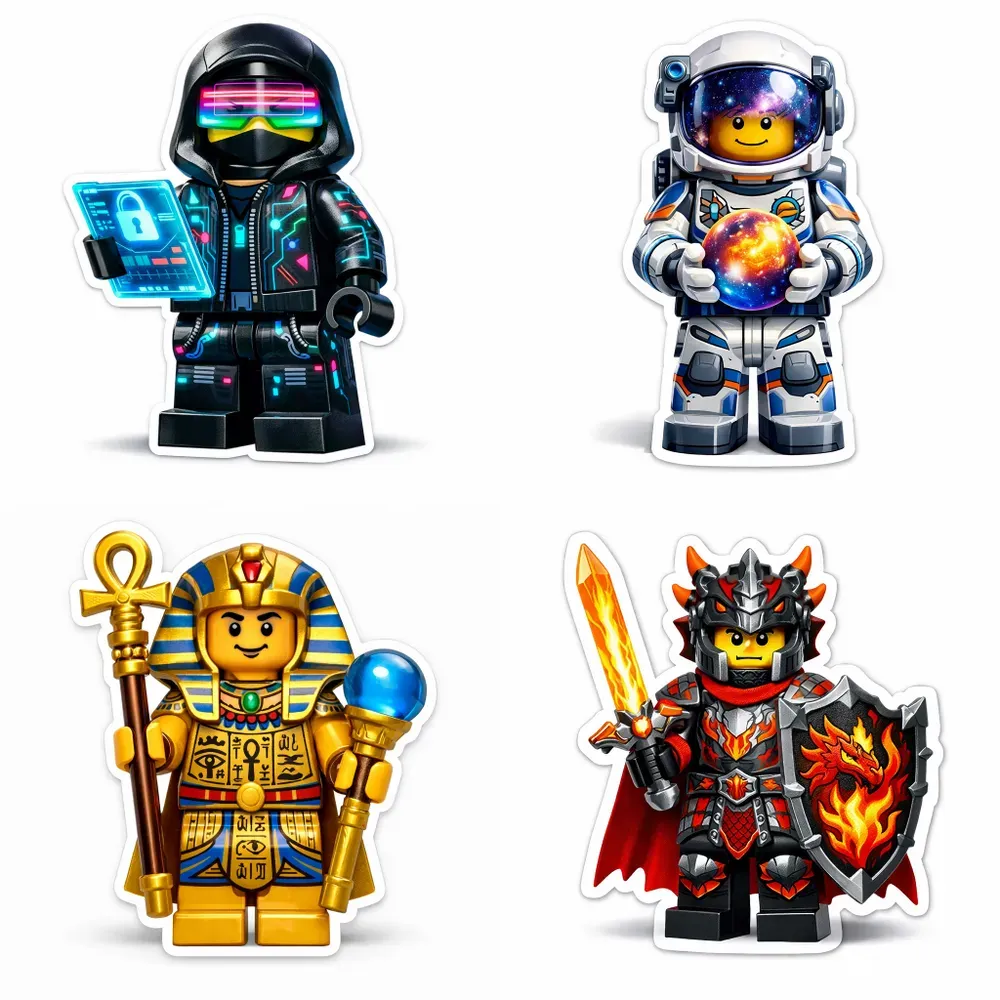 Lego Sticker Characters