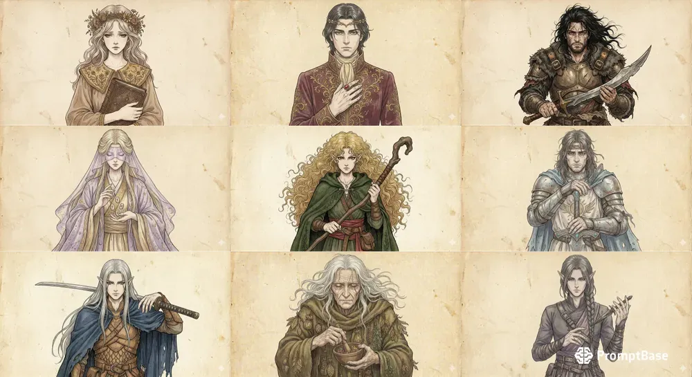 Vintage High Fantasy Anime Art