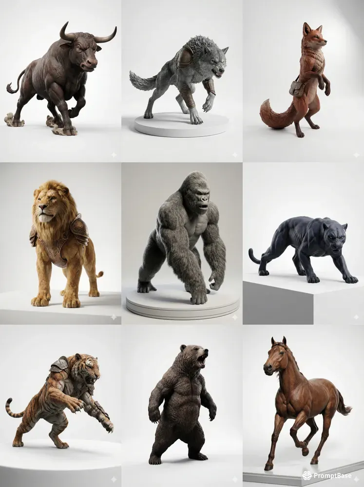 Epic 3d Animal Action Characters