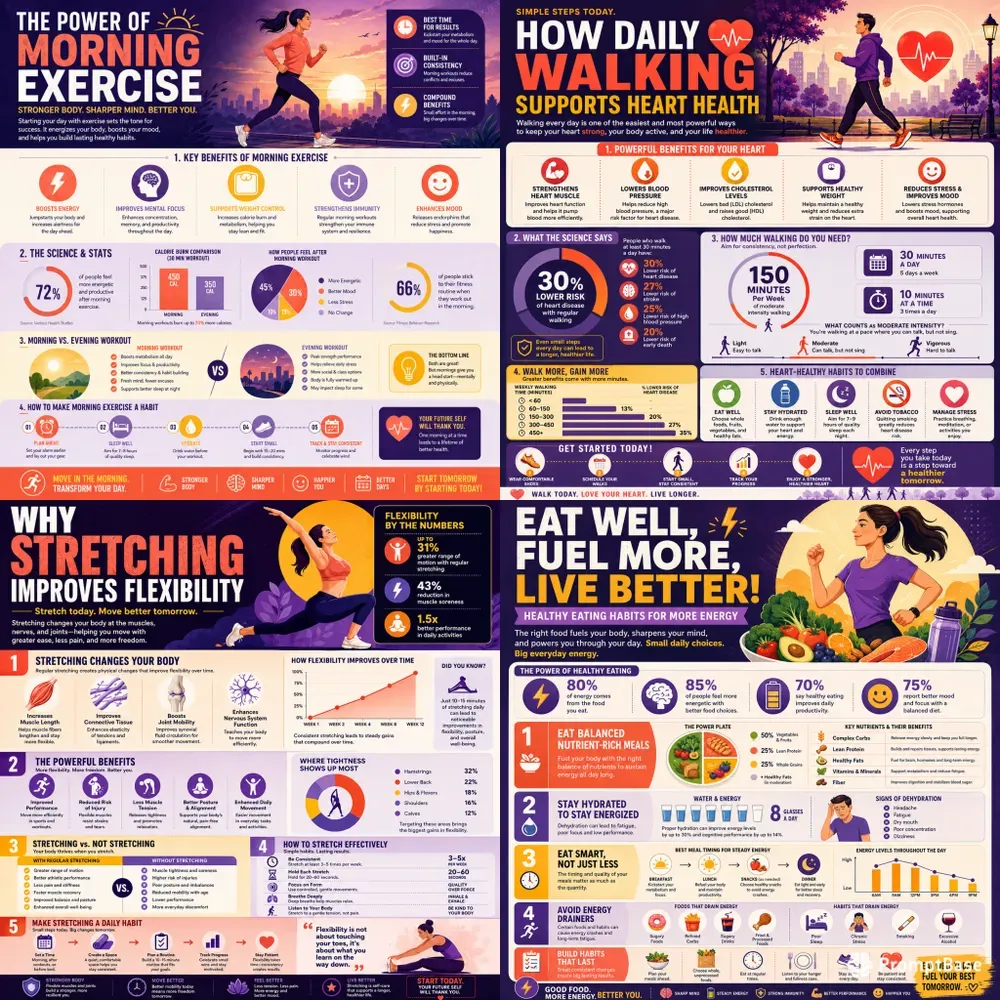 Modern Educational Infographic Posters