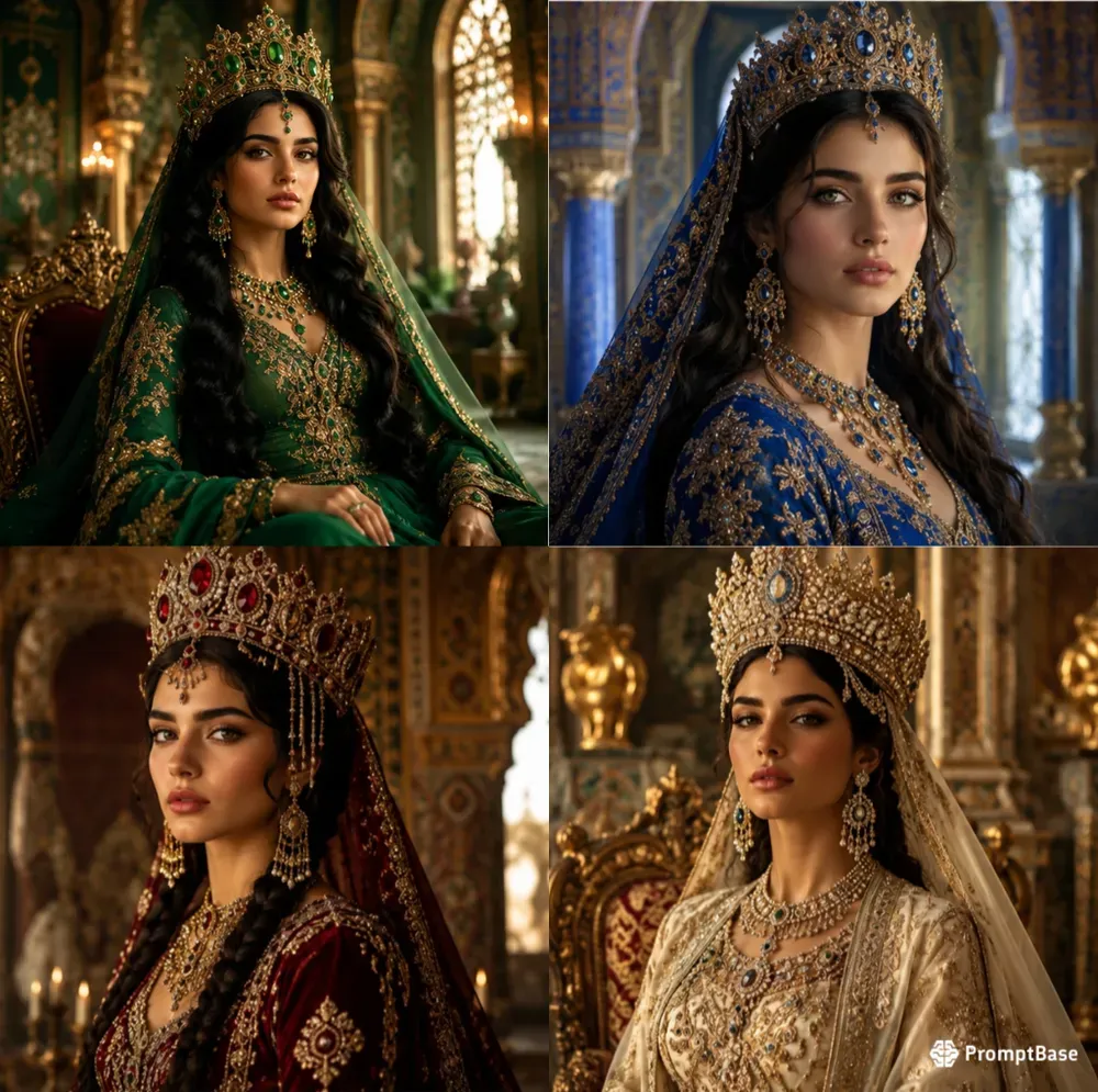 Royal Persian Queen Portraits