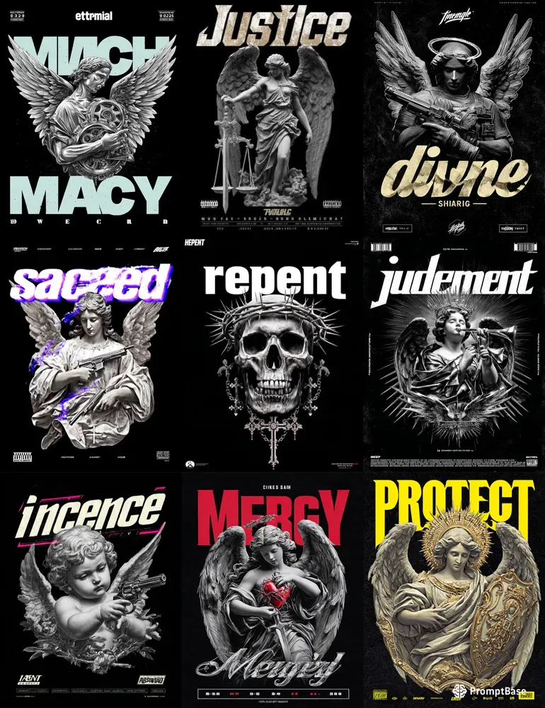 Angel Statue T Shirt Designs