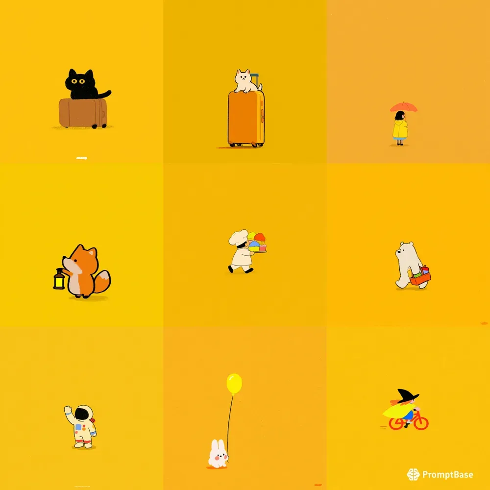 Minimal Whimsical Illustrations
