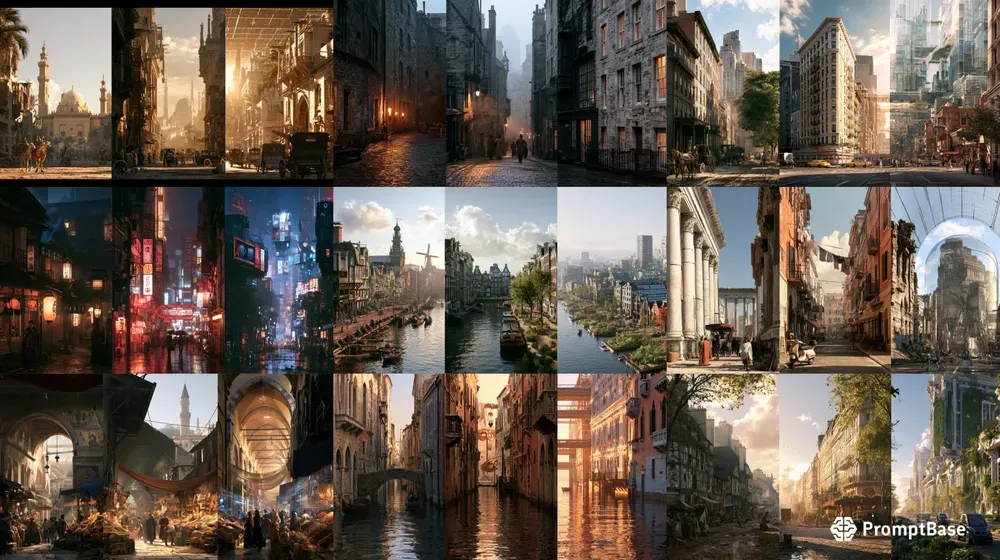 Streets Through Time Art Generator