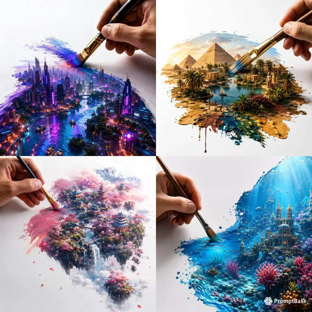 Painted Worlds Illusions
