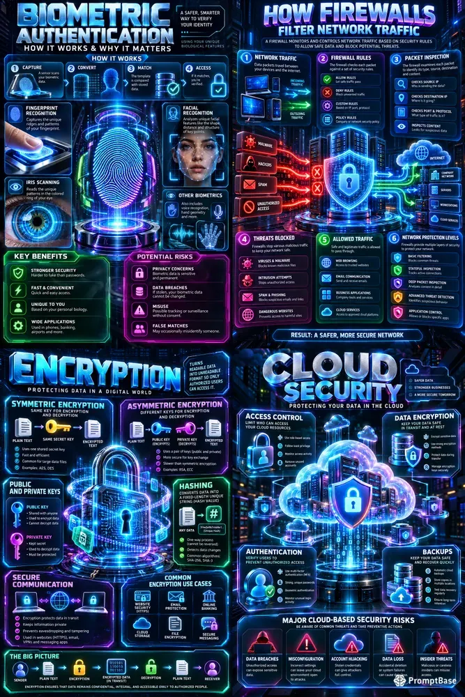 Cybersecurity Infographic Blueprints