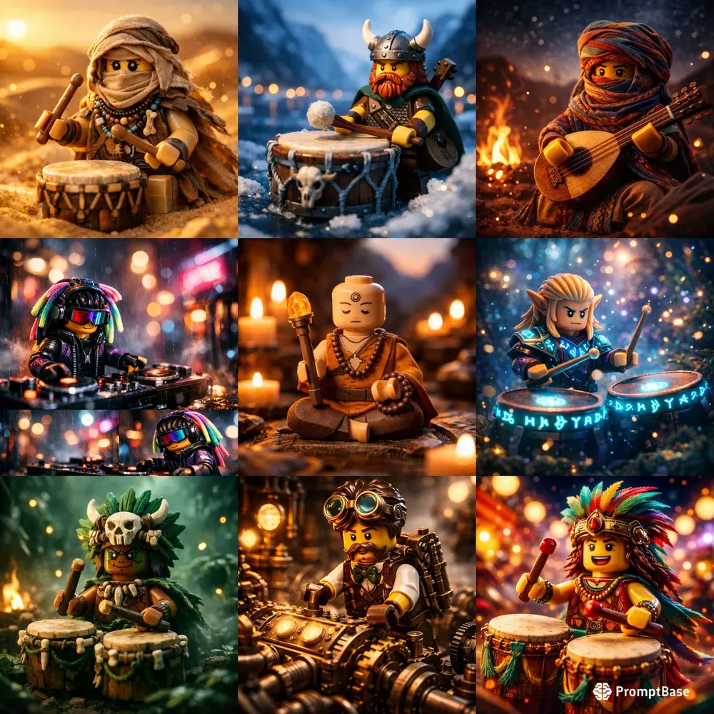 Cinematic Lego Rhythm Scenes