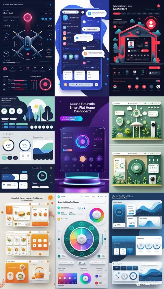 Landing Page Smart Home Dashboards