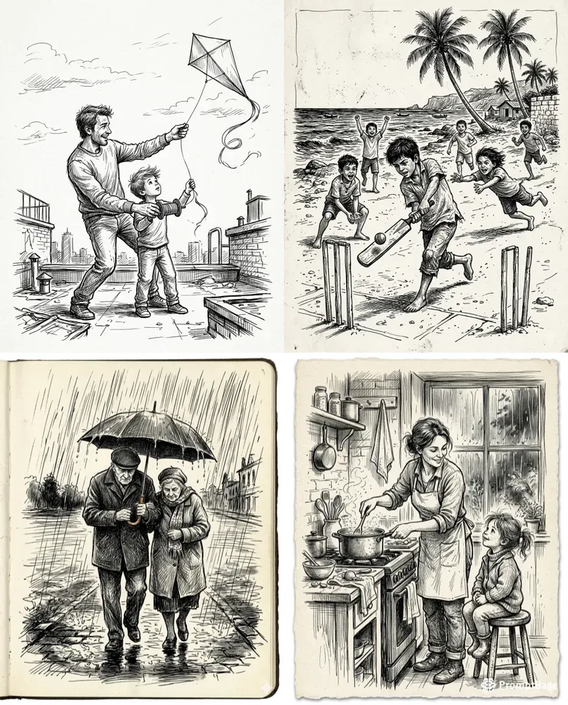 Emotional Ink Sketch Scenes Packs