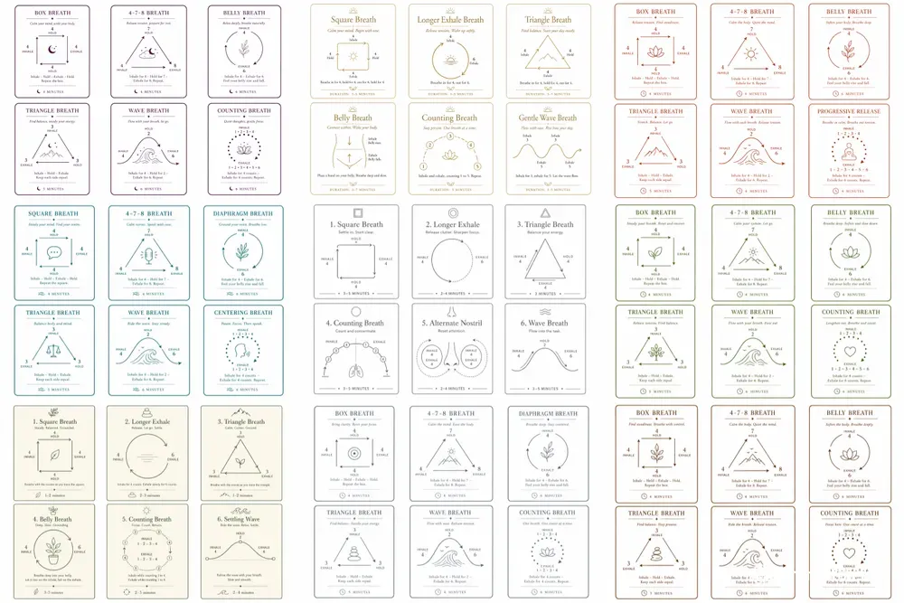 Breathwork Guide Card Sets