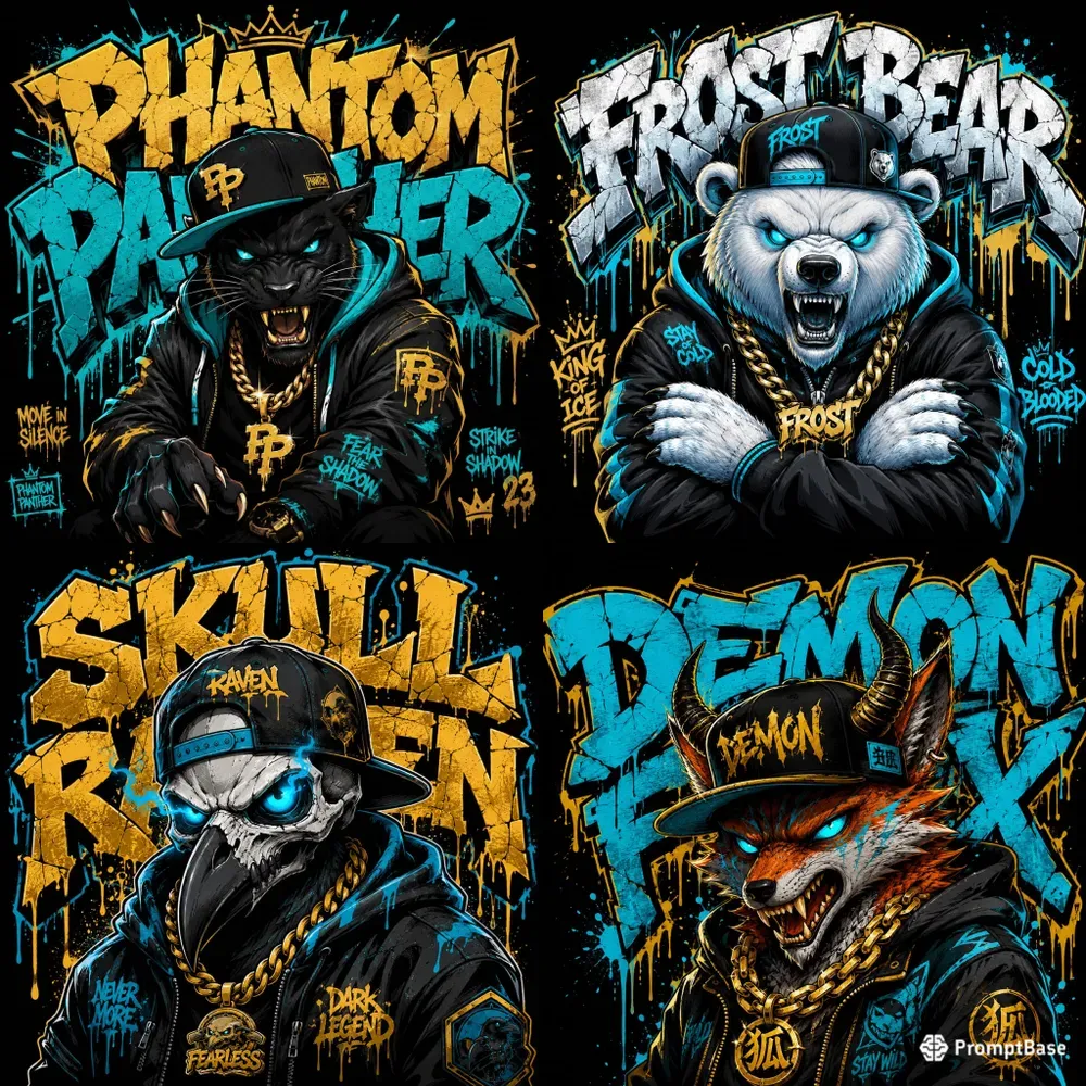 Urban Graffiti Beasts