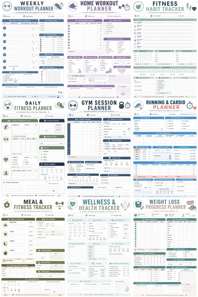 Professional Fitness Health Planners