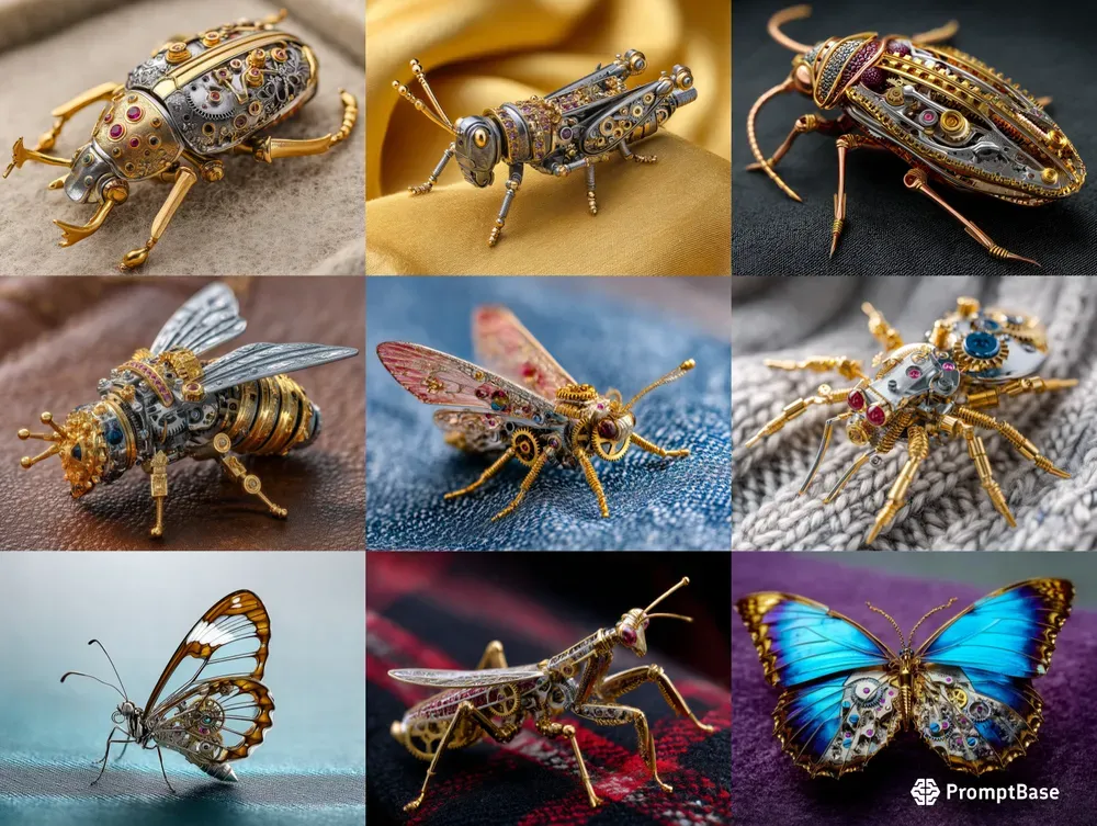 Mechanical Jewelry Insects