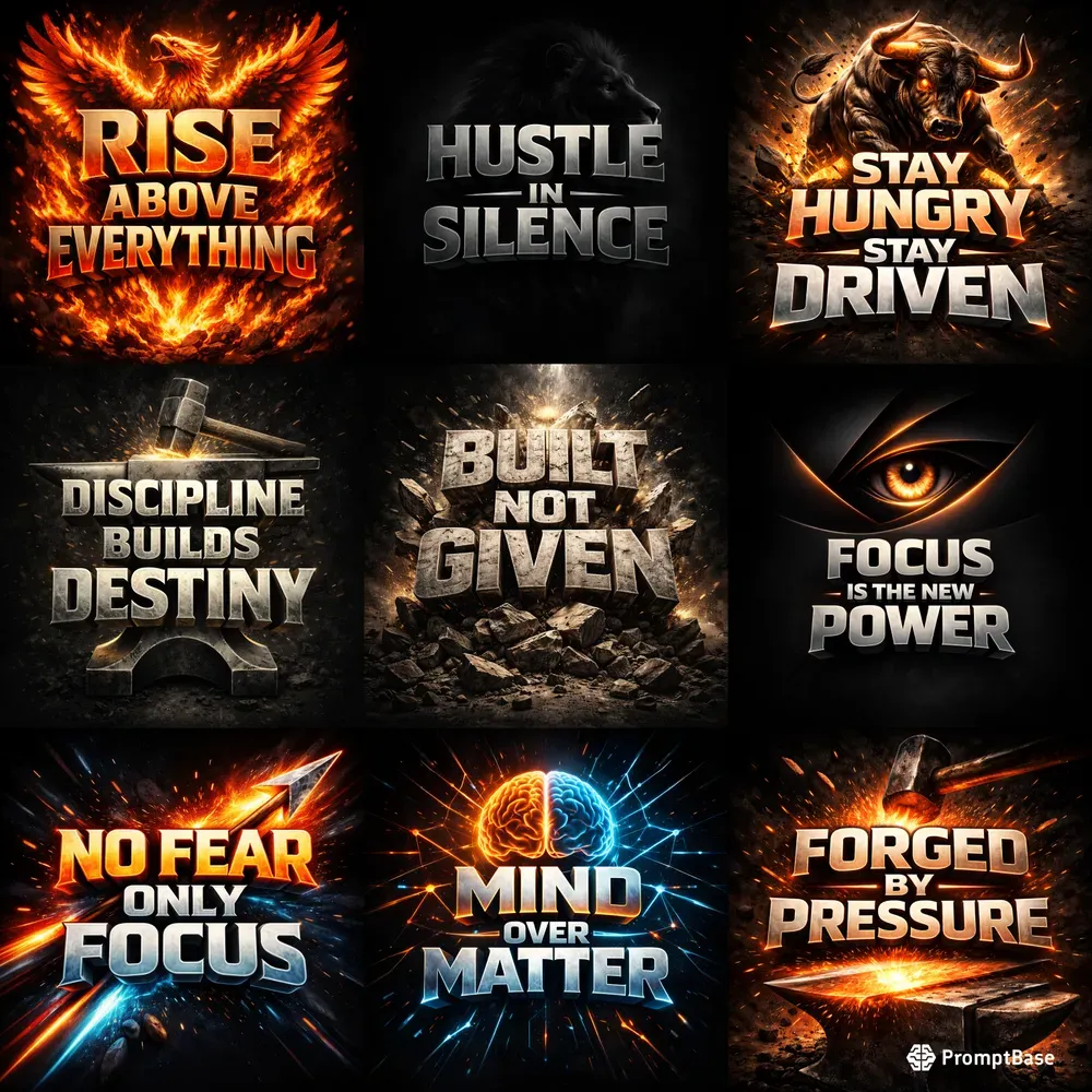 Bold Energetic Symbol Quote Poster Prints
