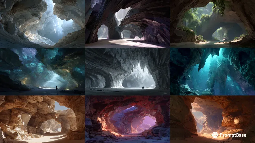 Adaptive Cavern Concept Art Generators