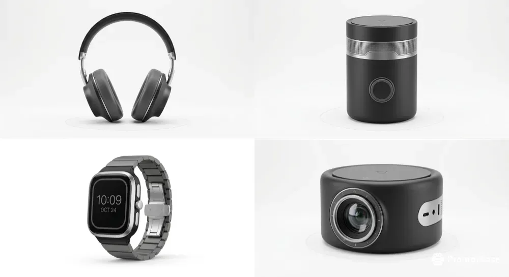 3D Minimalist Tech Gadgets