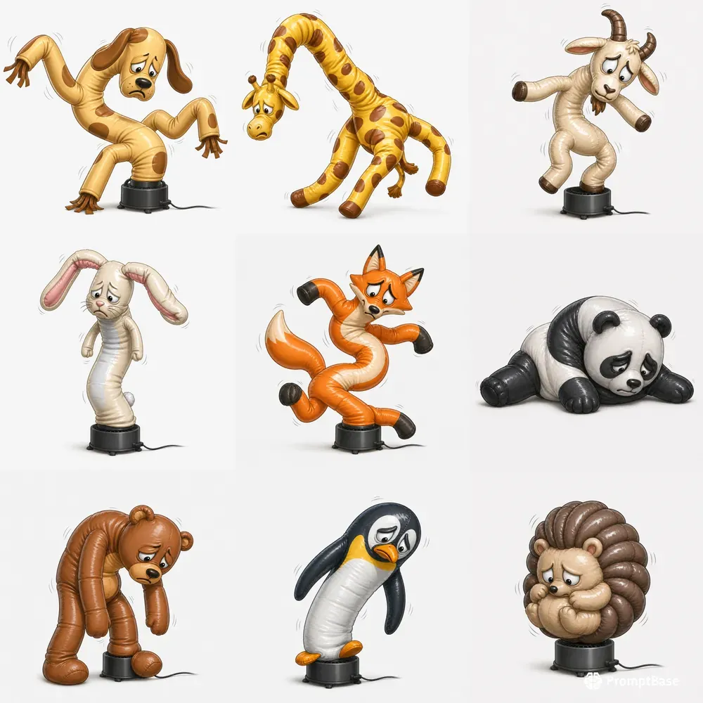 Inflatable Tube Emotion Animals