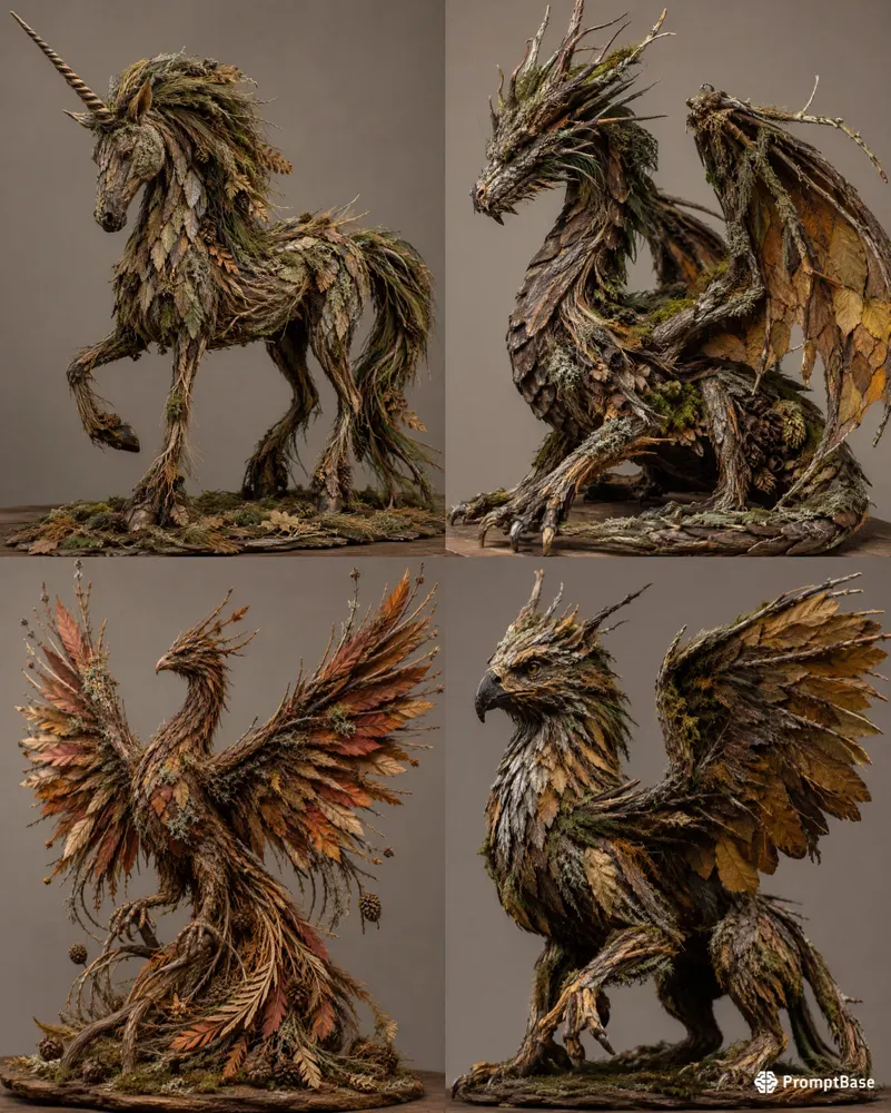 Nature Forged Fantasy Creatures