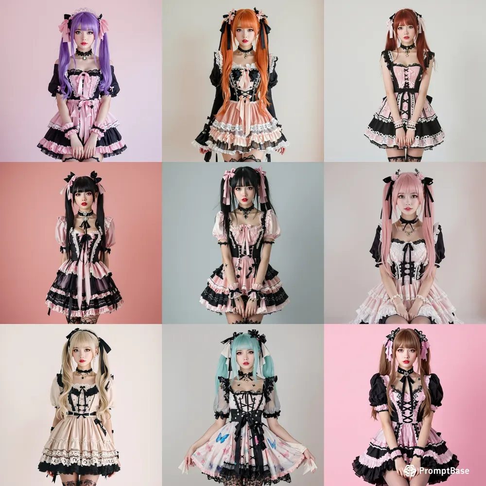 Japanese Lolita Model Girl Studio Photo
