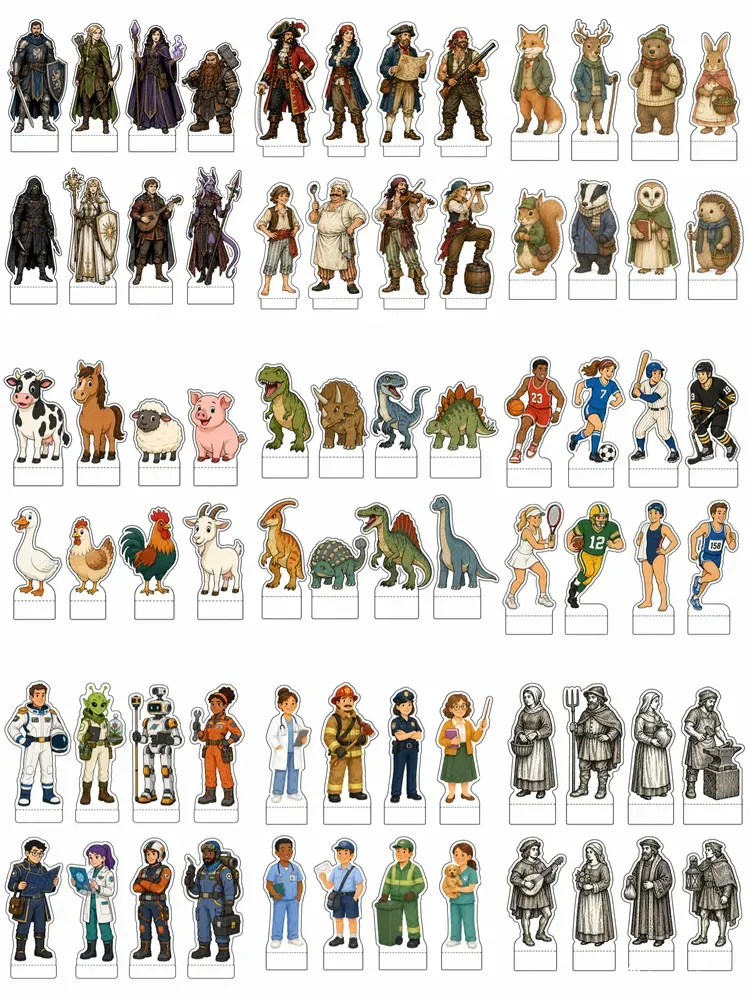 Paper Standee Cutout Sheets