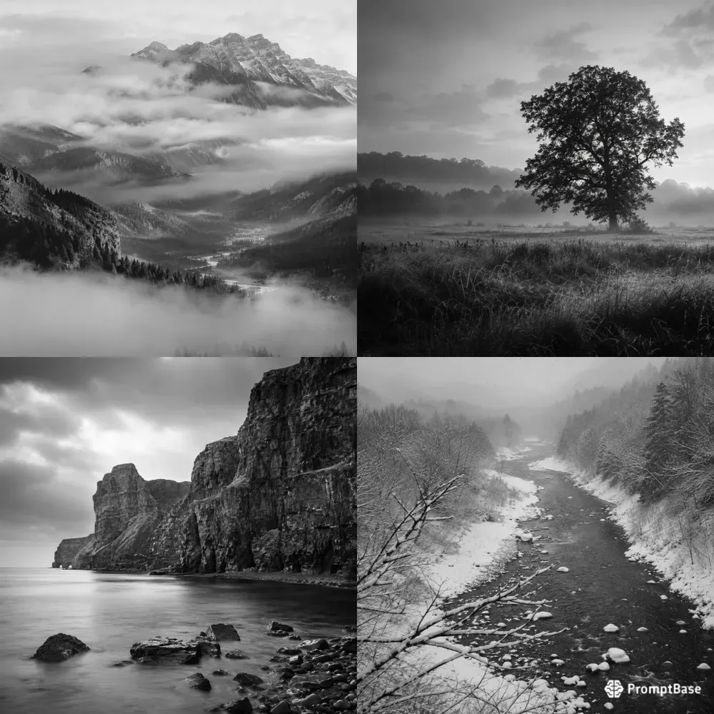 Monochrome Nature Serenities
