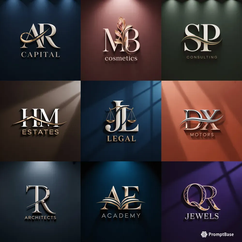Luxury 3D Initial Logos