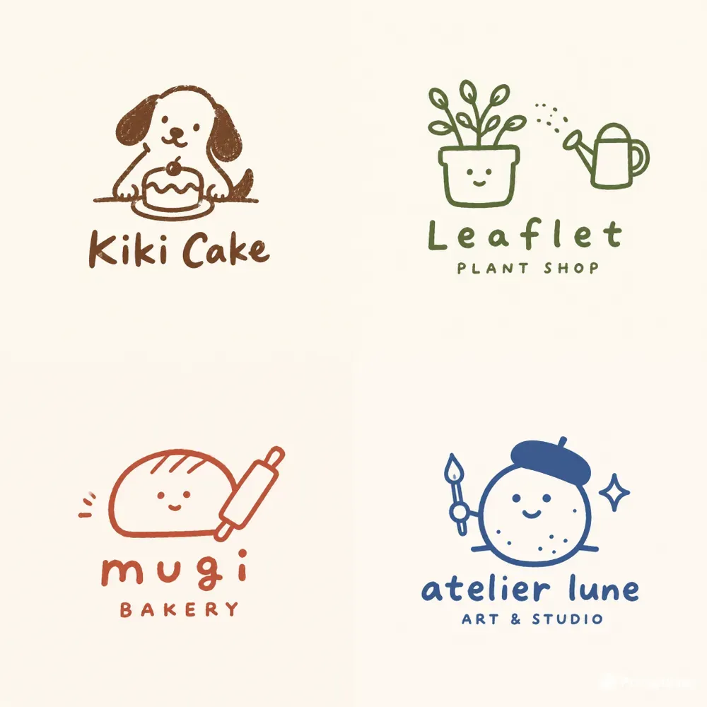 Minimal Handdrawn Mascot Logo Generator