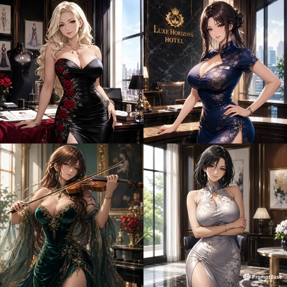 Elegant Glamour Anime Women Collections