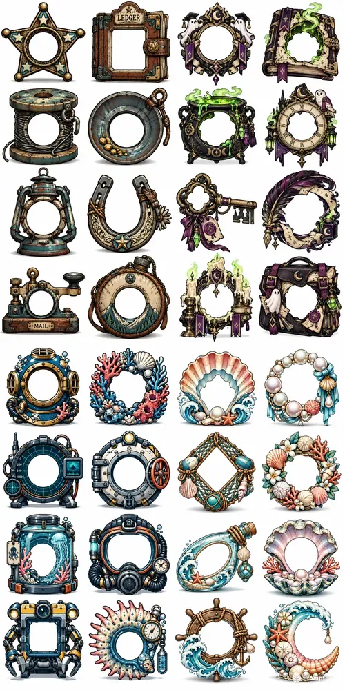 Hollow Center Object Cliparts