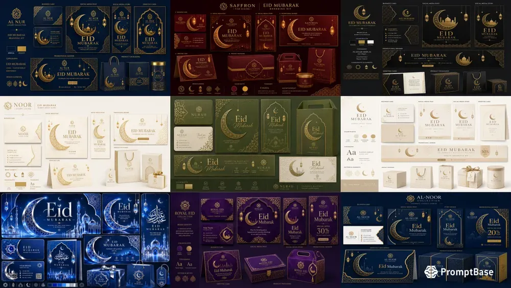 Eid Mubarak Branding Kit Generator
