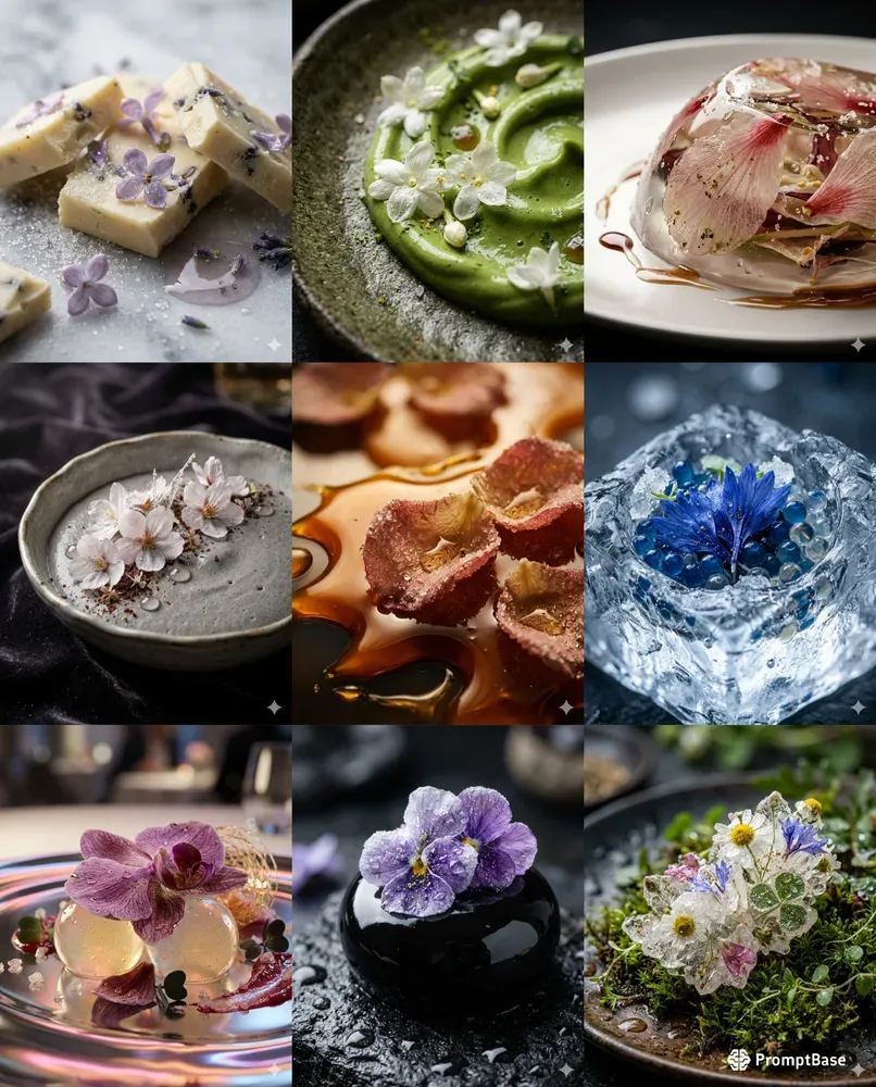 Macro Floral Gastronomy Visuals