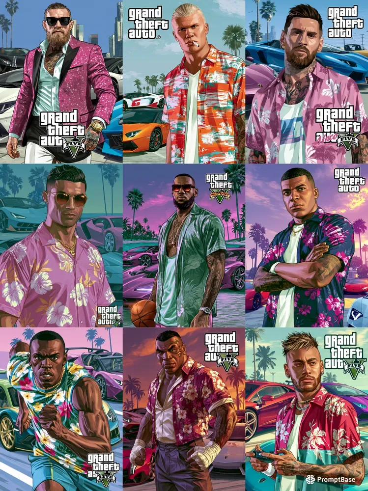 Sports Star Gta V Character Art