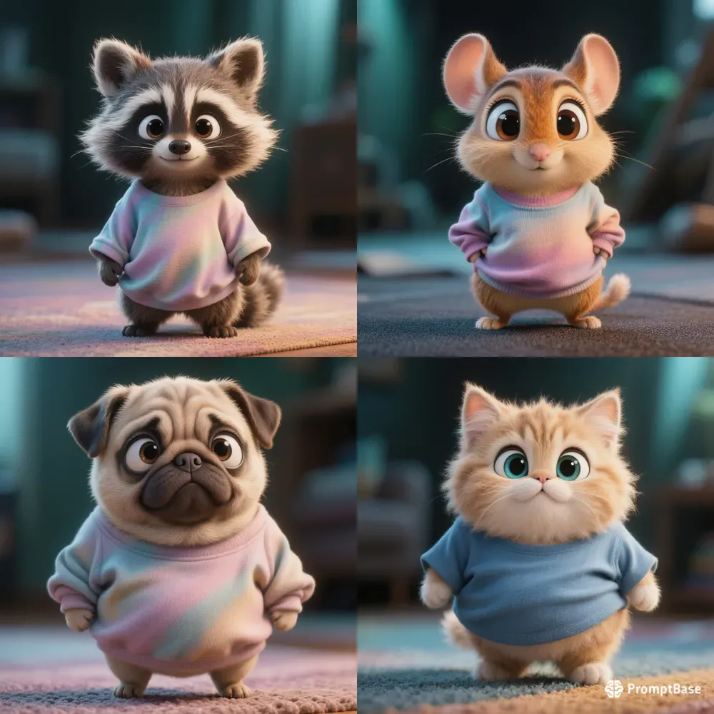 Cute Cinematic Cartoon Characters