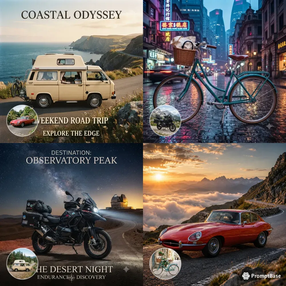 Vehicle Adventure Poster Twins