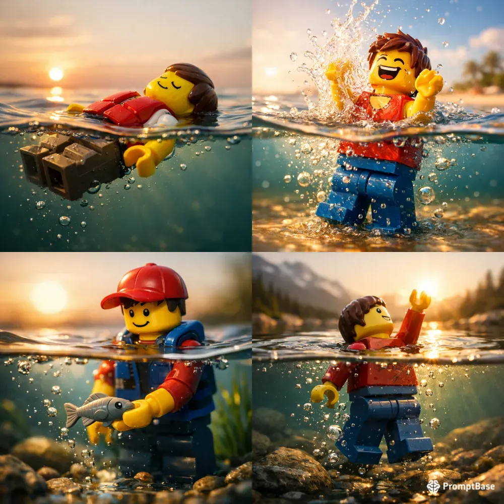 Cinematic Lego Waterline Scenes