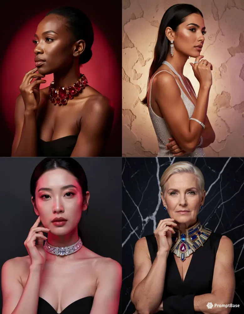Avant Garde High Jewelry Portraits