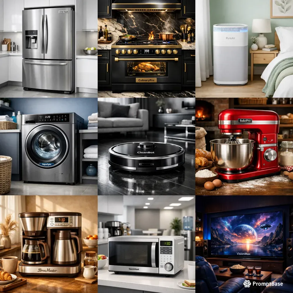 Home Appliances In Advertising Photos
