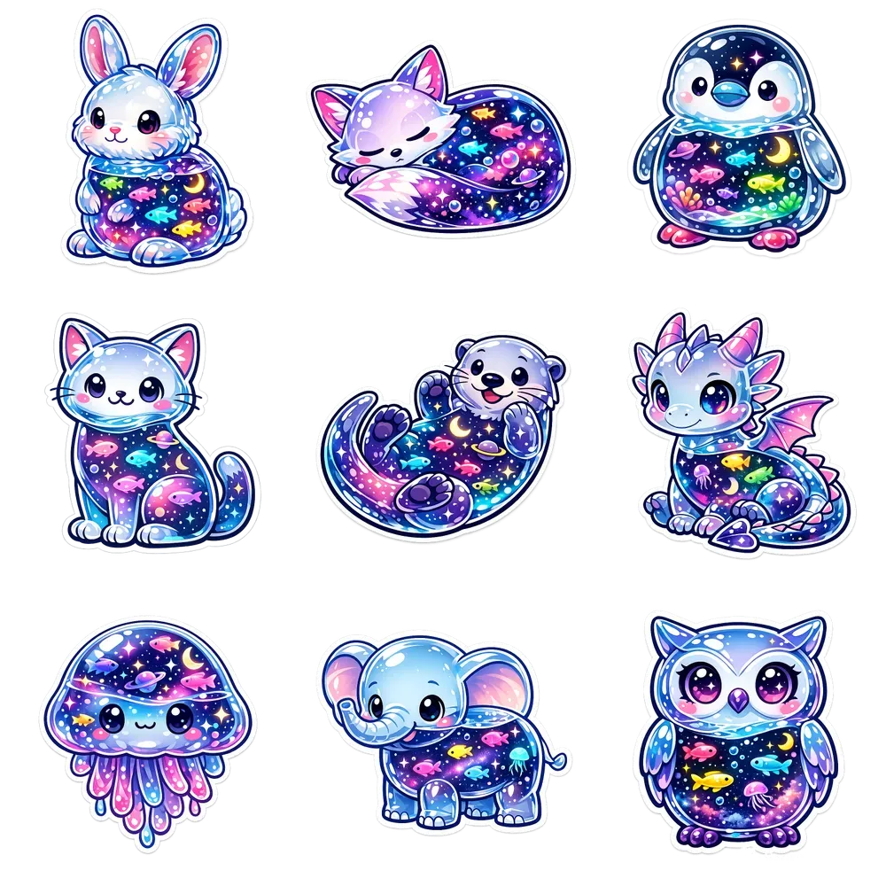 Galactic Aquarium Glass Stickers
